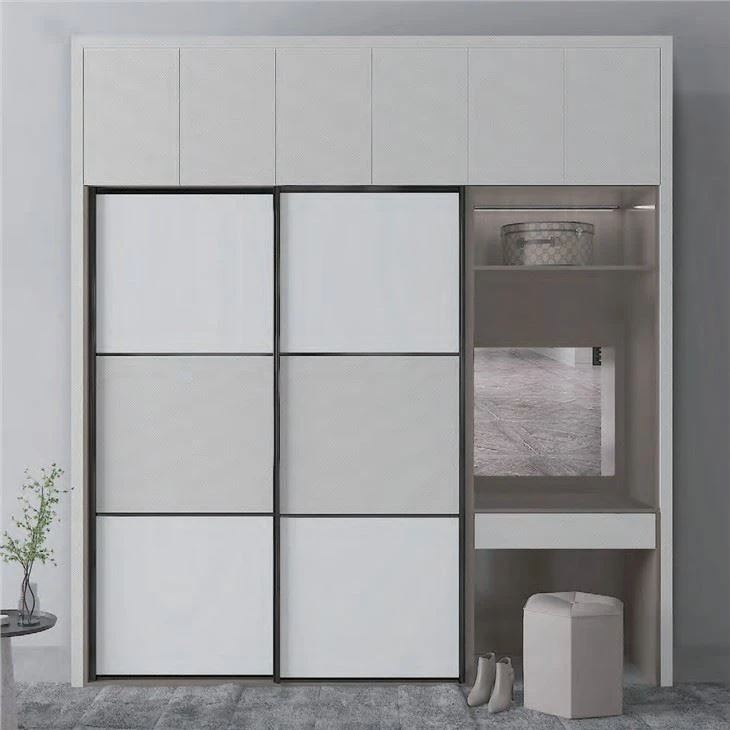Imitation Wood Aluminium Garderob