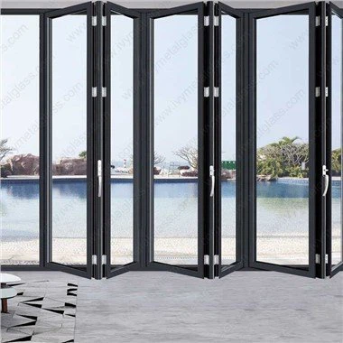 Tunga dubbelvikbara aluminiumdörrar