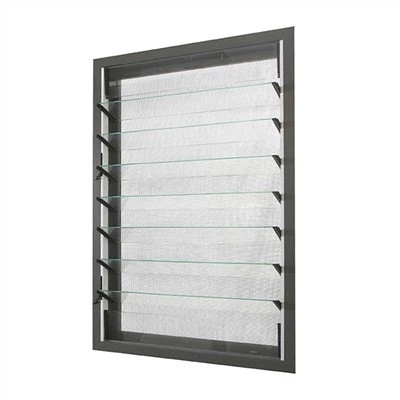 Aluminiumgaller med glas